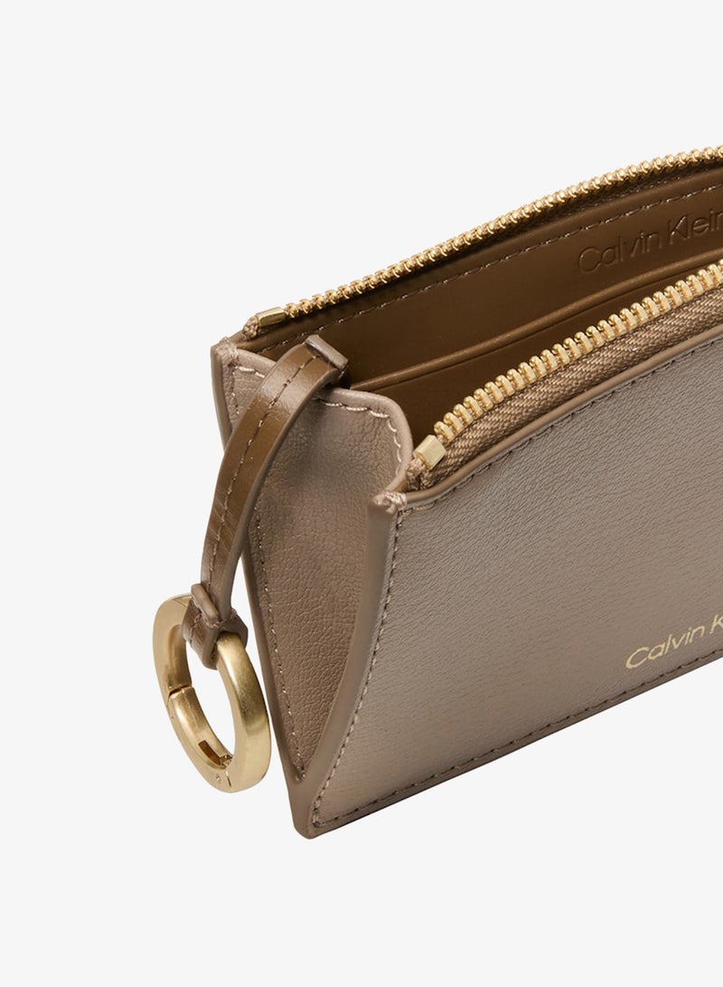 CALVIN KLEIN Foil Logo Zip Card Holder - Image 4