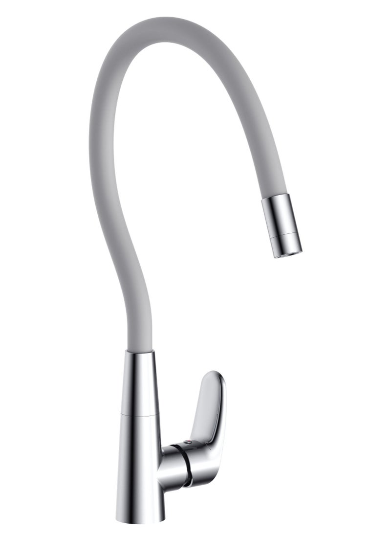 HESANIT HESANIT Luna Kitchen Sink Faucet With Flexi Spout Gray Chrome - 6771GS 