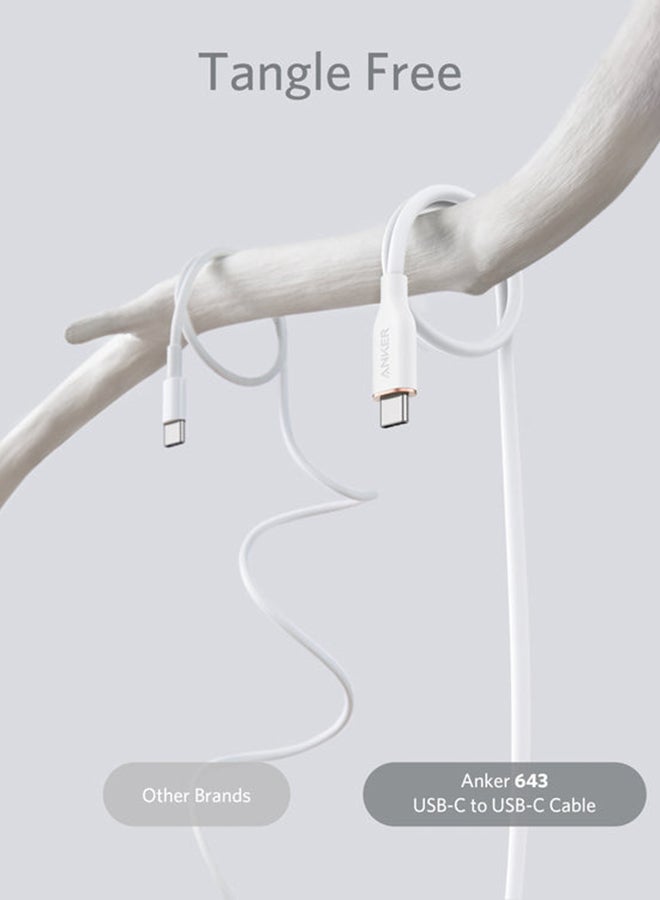 Anker USB-C to USB-C Cable, 643 Cable 100W 6ft, USB 2.0 Type C Charging Cable Fast Charge for MacBook Pro/Air (M1/M2), iPad Pro/Air/Mini, Galaxy S25/S24/S23/S22, Pixel 8/7/6, Switch, and More - Image 4