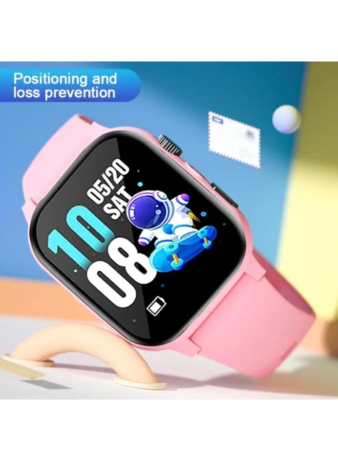 Hope Kids Smart Watch, 1.5 inch Touchscreen with GPS Tracker, SOS Call, SIM Card, Camera & Games, IP67 Water Resistant - Pink - Image 3