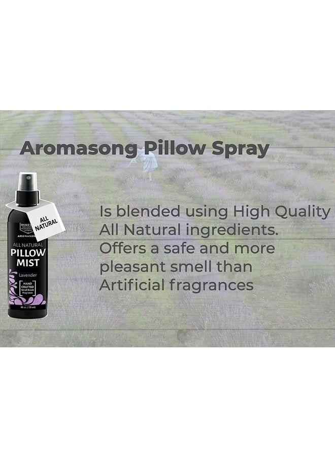 Aromasong Lavender Pillow Spray - All Natural Calming Linen & Bedtime Mist for Deep Sleep - Aromatherapy Botanical Essential Oils for Sleeping - for Relaxing Stress Fragrance Scent - Image 5