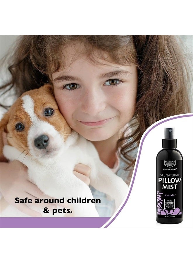 Aromasong Lavender Pillow Spray - All Natural Calming Linen & Bedtime Mist for Deep Sleep - Aromatherapy Botanical Essential Oils for Sleeping - for Relaxing Stress Fragrance Scent - Image 2