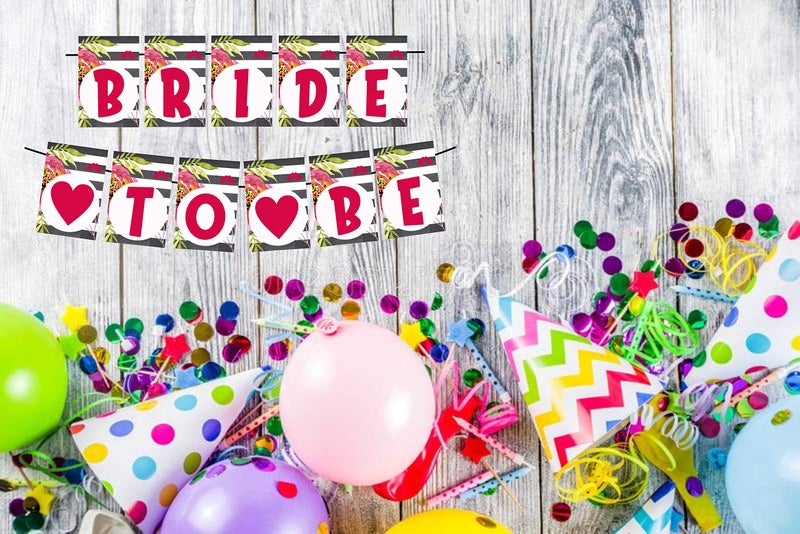 Balloonistics Balloonistics New Bride to Be Banner Bunting Flags for Bridal Shower Bachelorette Hen Night Party  - Image 2