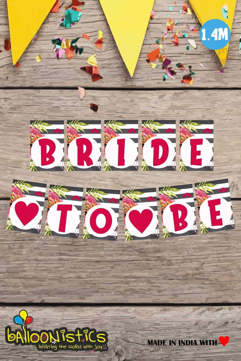 Balloonistics Balloonistics New Bride to Be Banner Bunting Flags for Bridal Shower Bachelorette Hen Night Party  - Image 3