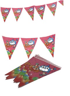 co arma Triangle flags for parties with various children's characters 