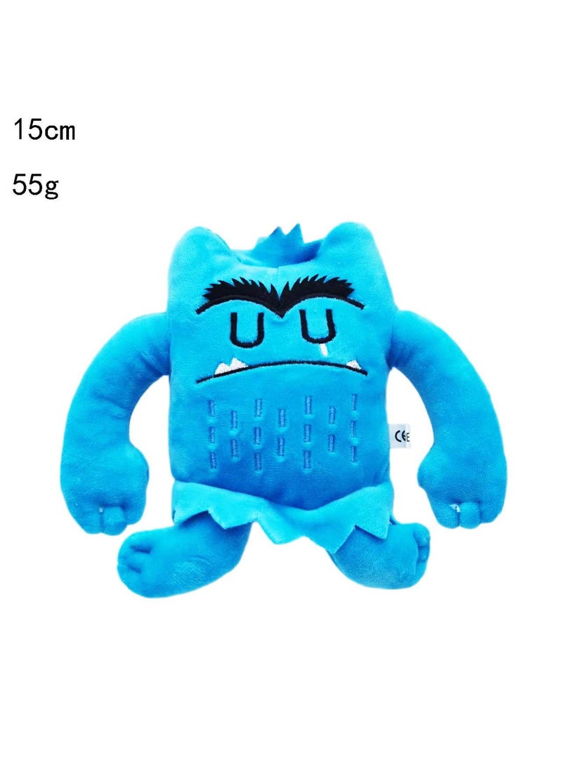 1pcs The Colour Monster Plush Toy  Emotional Monster Cartoon Doll for Kids  Ideal Birthday  Festive Room Decor Gift for Boys  Girls and Adults - Image 1