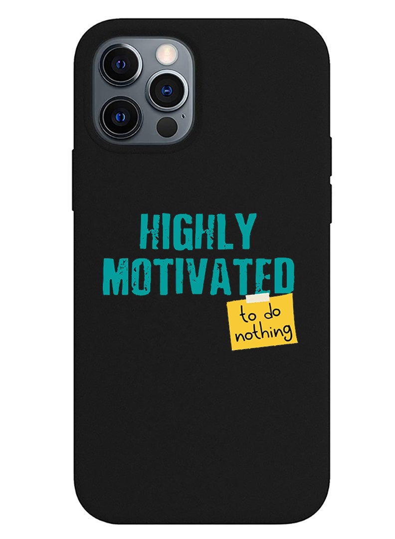 Theodor Protective Slim Fit Case Liquid Silicone Cover with Full Body Protection Anti-Scratch Shockproof Case For iPhone 12 Pro Black  - FORZA296 Choppers white copy - Image 1