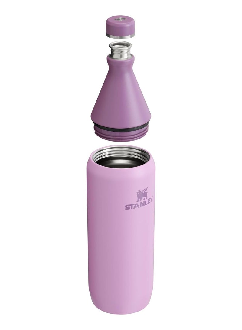 Stanley All Day Slim Bottle 18 oz | 500ML Travel Bottle Twist On Lid With Leakproof Seal, Slim Design for Travel & Gym, Insulated Stainless Steel Gym Bottle, BPA-Free Stanley Vaccum Pot Lilac - Image 2