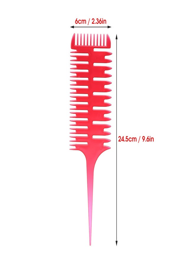 Hair Dyeing Comb 3-Way Sectioning Highlight Comb Professional Weave Weaving Comb Hair Dye Styling Tool For Salon Use - Image 5