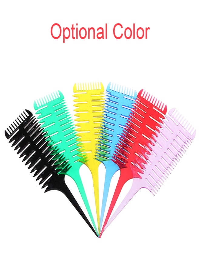 Hair Dyeing Comb 3-Way Sectioning Highlight Comb Professional Weave Weaving Comb Hair Dye Styling Tool For Salon Use - Image 4