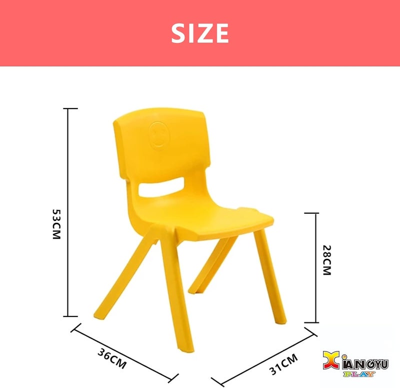 XIANGYU Durable And Wonderful Plastic Stacking Chair For Kids (YELLOW, 28CM) - Image 2