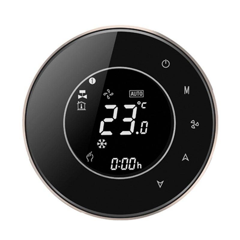 Thermostat BAC-6000ELZB Central Air Conditioning Intelligent Constant Temperature LCD Screen 5-95 (℃) Wireless Controller Fan Coil Unit Smart Home Controller Panel - Image 1