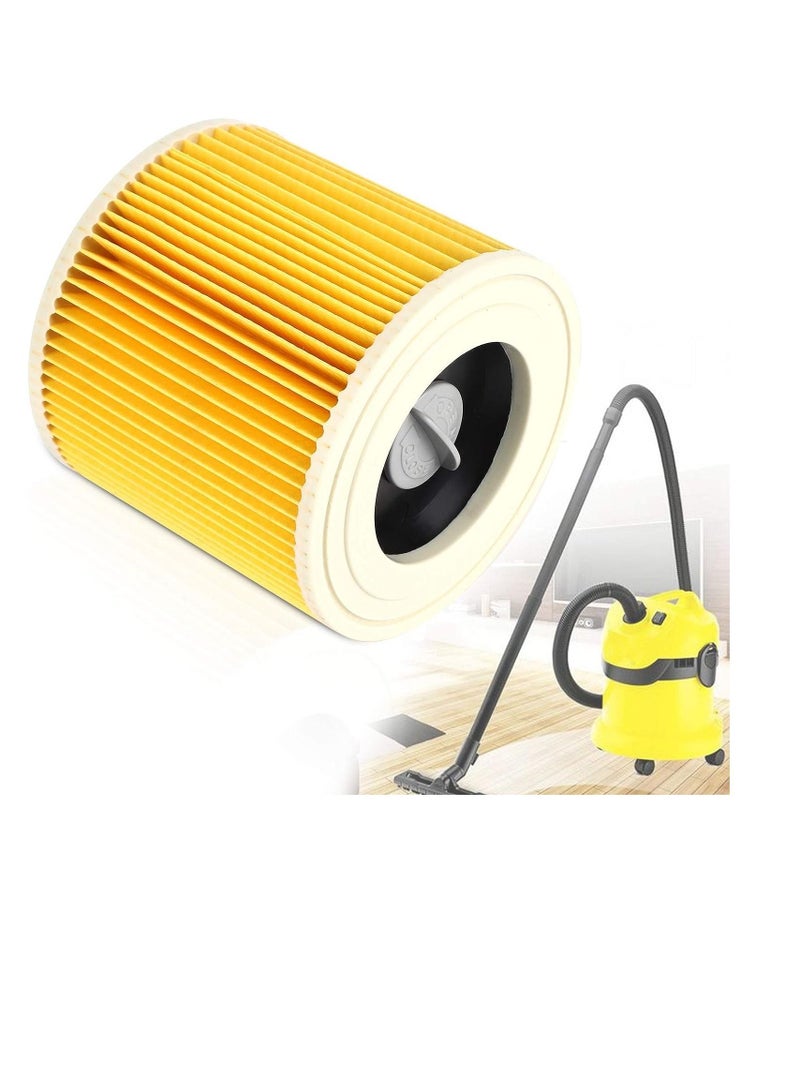 SYOSI Replacement Vacuum Filter For Kärcher Wd3 Vacuum Cleaners Cartridge Hepa Filter For Kärcher Wd2250 Wd3.200 Mv2 Mv3 Wd3 Wd2 Wd3P Wd 2200 Se 4001 Wet & Dry Vacuum Cleaner - Image 1