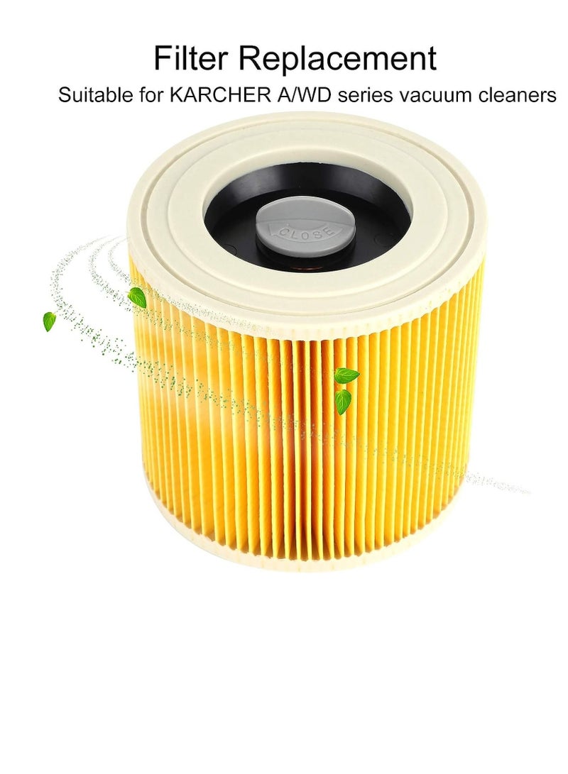 SYOSI Replacement Vacuum Filter For Kärcher Wd3 Vacuum Cleaners Cartridge Hepa Filter For Kärcher Wd2250 Wd3.200 Mv2 Mv3 Wd3 Wd2 Wd3P Wd 2200 Se 4001 Wet & Dry Vacuum Cleaner - Image 2