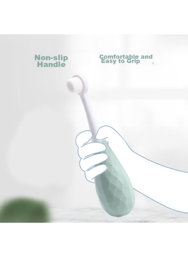 Doctor Ma Children's Toothbrush For Ages 1-3 Baby Toothbrush With Cup And Mouthwash Cup Set, 2 Toothbrushes + Mouthwash Cup - Image 4