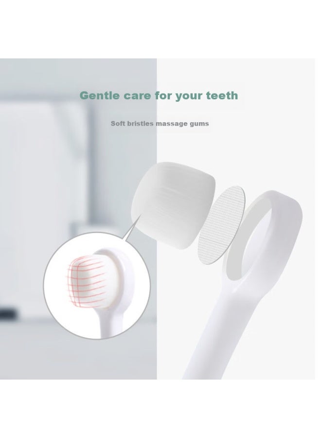 Doctor Ma Children's Toothbrush For Ages 1-3 Baby Toothbrush With Cup And Mouthwash Cup Set, 2 Toothbrushes + Mouthwash Cup - Image 5