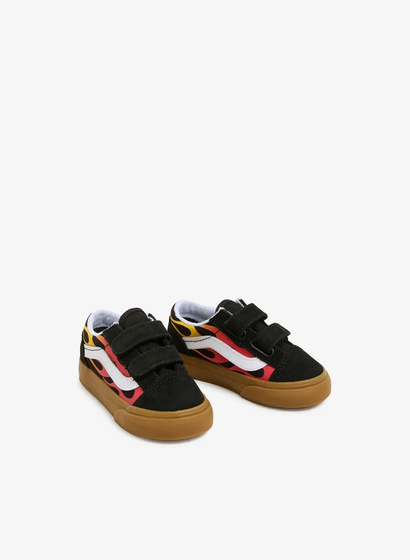 VANS Kids' Old Skool Velcro Shoes (Baby and Toddler)