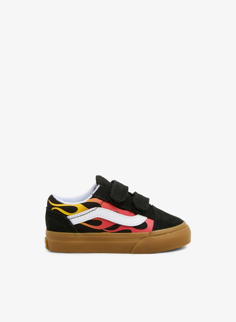 VANS Kids' Old Skool Velcro Shoes (Baby and Toddler)