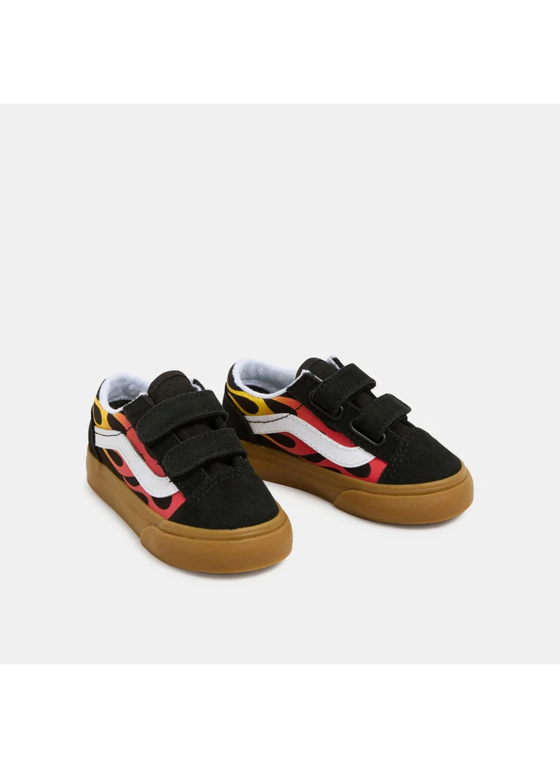 VANS Kids' Old Skool Velcro Shoes (Baby and Toddler)