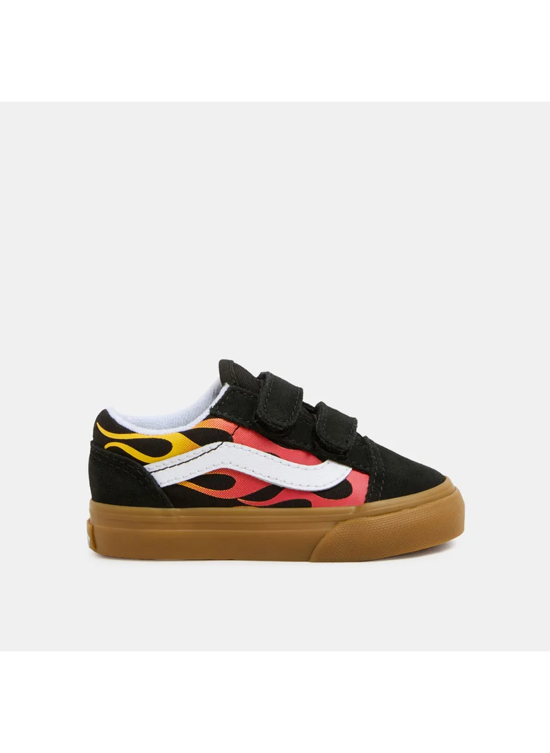 VANS Kids' Old Skool Velcro Shoes (Baby and Toddler)