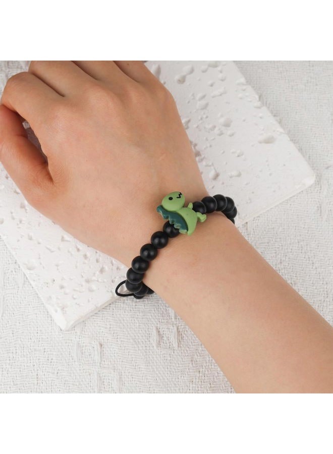 CXLDTE To My Son Bracelet Gifts from Mom, Teen Boy Gifts, Dinosaur Bracelet First Day of Kindergarten Pre k Graduation Birthday Decorations Gift Ideas for Teenage Boys Kids 5 6 7 8 9 10 11 12 Year Old - Image 2