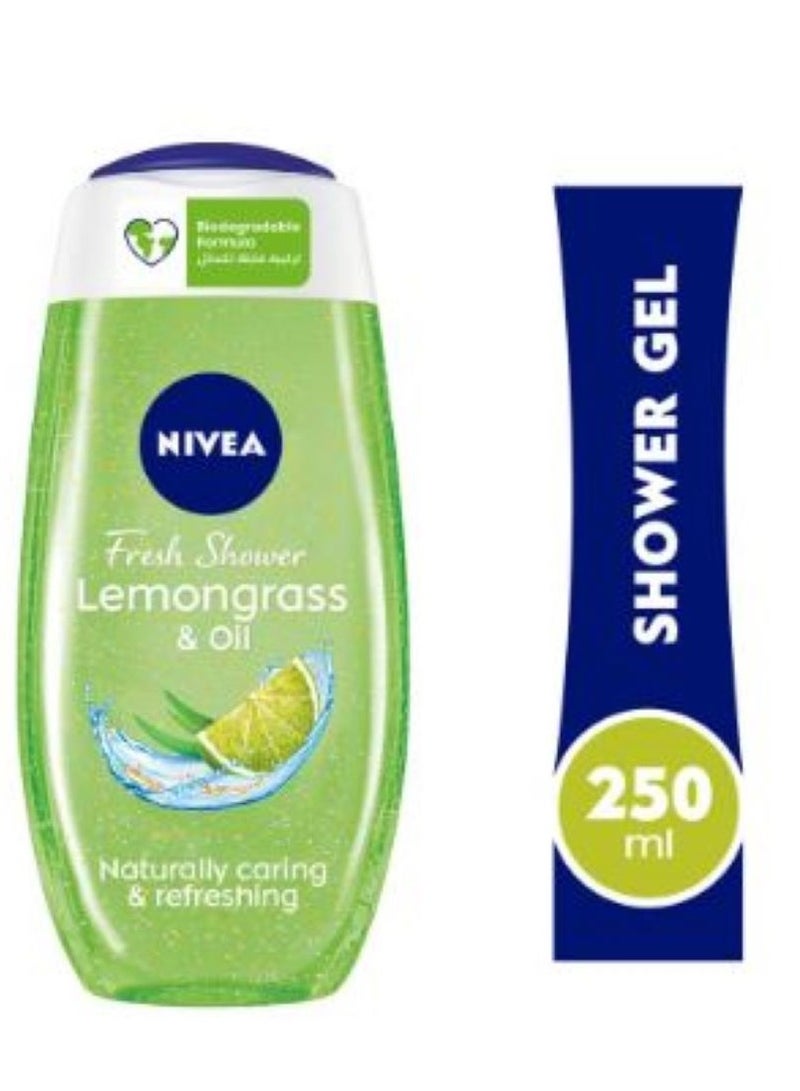 Nivea Lemongrass Shower Gel 250 ml - Image 2