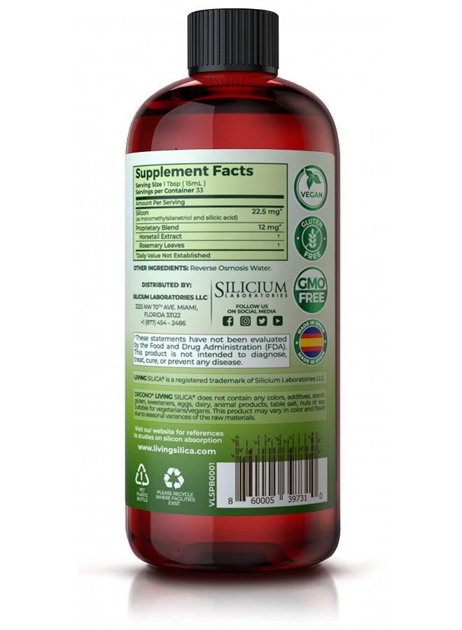 Orgono Living Silica Living Silica Plant Based Collagen Booster | Vegan Collagen Booster | Supports Healthy Collagen and Elastin Production for Joint & Bone Support, Glowing Skin, Strong Hair & Nails 500 ml - Image 3