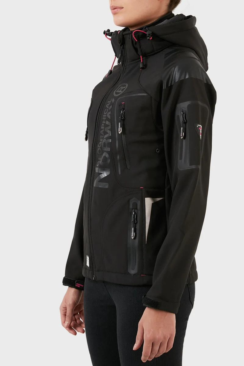 Norway Geographical 4000 mm Softshell Removable Hooded Coat Women's Mont Tisland