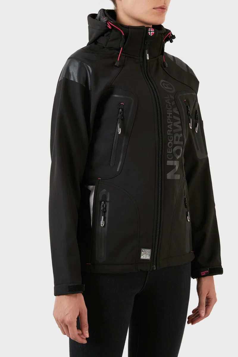 Norway Geographical 4000 mm Softshell Removable Hooded Coat Women's Mont Tisland