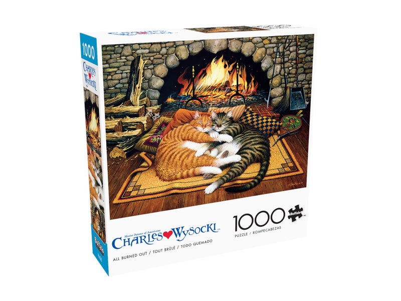 Buffalo Games 1000 Piece Jigsaw Puzzle Charles Wysocki Shops and Buggies Made in USA Premium Recycled Board Reference Diagram Giftable - Image 2