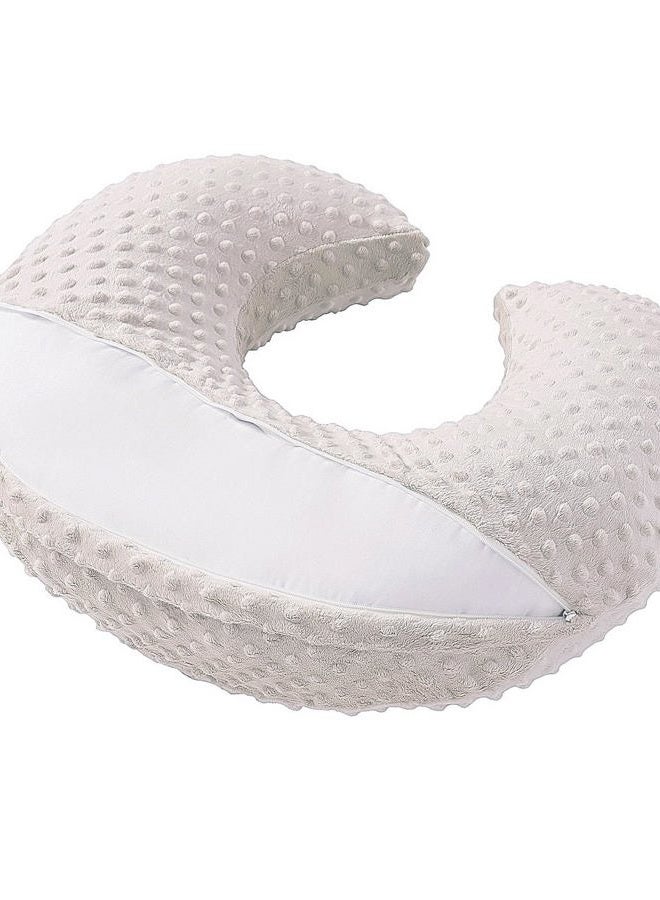 DONOMILO Nursing Pillow and Positioner Breastfeeding and Bottle Feeding, Propping Baby, Tummy Time, Sitting Support for Baby Boy Baby Girl, with Removable Dots Cover (Sand) - Image 5