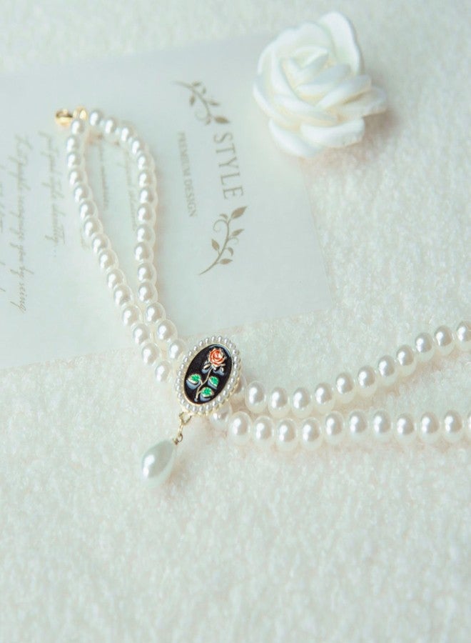 MITOCAPY Dog Pearls Necklace - Handmade Bling Cat Wedding Collar - Jewelry for Small Dogs Puppy Chihuahua Yorkie Girl Dog Costume Outfits Accessories - Image 3
