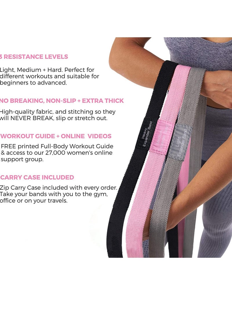 Y&D 3-Piece Elastic Fitness Resistance Band 40inch - Image 2