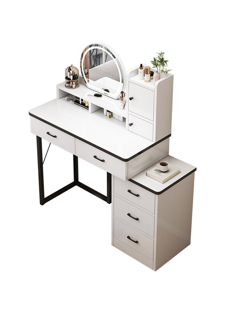 Sharpdo - Modern Minimalist Dressing Table for Bedroom with LED Mirror and Drawer Storage - Image 1