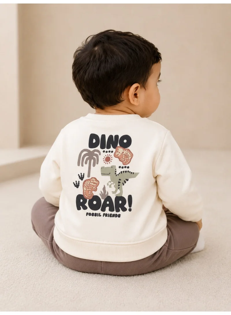 فكتور اند جين Baby Boys Dino Roar Sweatshirt & Jogger Pants Set