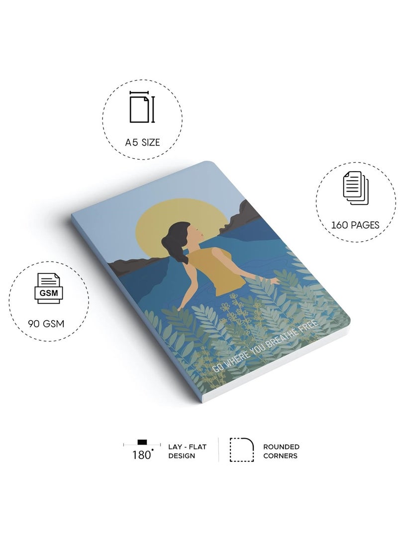 FACTOR NOTES A5 Size Softbound Ruled Notebook 160 Pages 90gsm Thickness  - Image 3