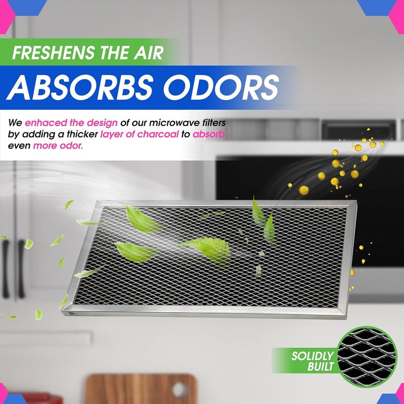 Bagean Microwave Charcoal Filter 11.15" x 6.10" for JX81A WB2X9883 GE Microwave Filter Replacement - Carbon Filter Freshens and Filters Kitchen Oven Air in Over-the-Range Stove Fan - Image 4