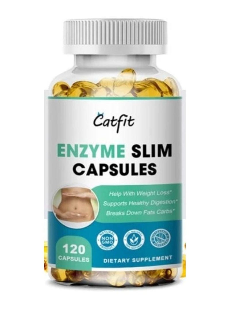 Slimming Enzyme Capsule No Diarrhea Fermentation Fat Burner Beauty Intestinal Cleansing Weight Loss 120Capsules