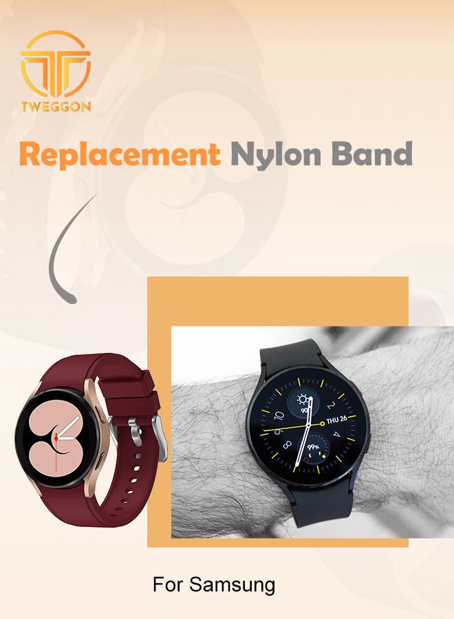 NIBEMINENT Silicon Band For Samsung Galaxy Watch 4/4 Classic (fit to all) Ocean Blue - Image 3