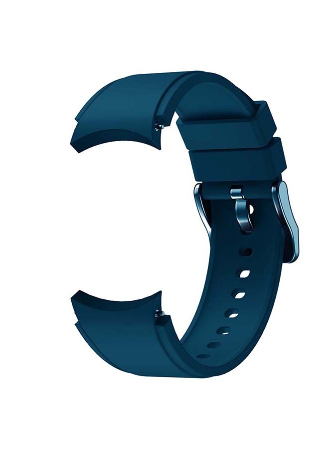 NIBEMINENT Silicon Band For Samsung Galaxy Watch 4/4 Classic (fit to all) Ocean Blue - Image 4