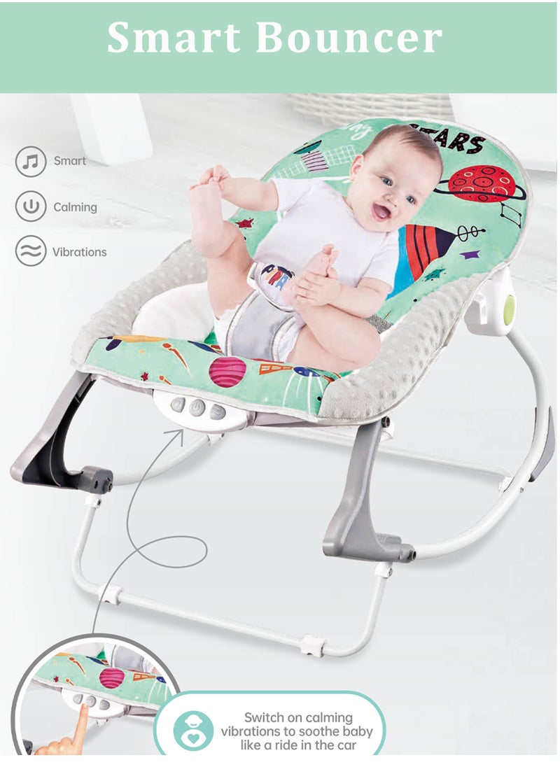 Printed Baby Rocker With Soothing Music,  Calm Vibrations and Removable Toys - Space Green - pzsku/ZB2E562C480BDA3836B8CZ/45/_/1740404215/05f37d7d-3039-4708-818f-40a490d04cf4