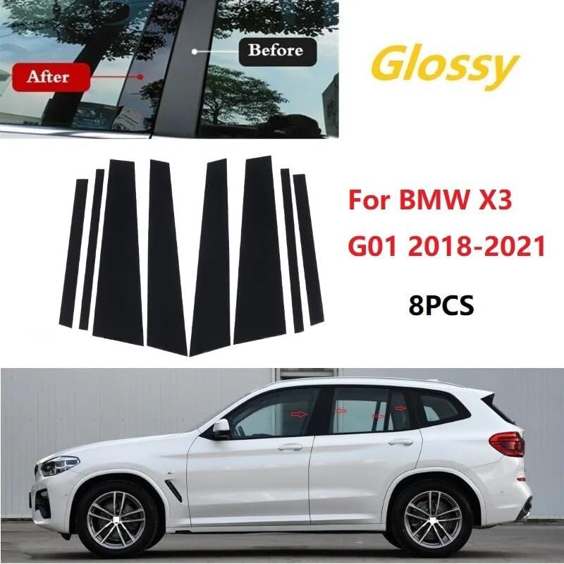 DEMULAX 8PCS Window Trim Cover for BMW X3 G01 - Image 4