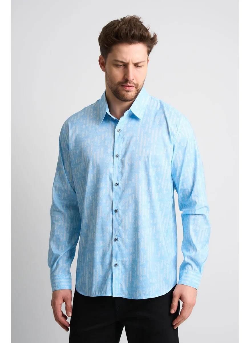 Alexander Gardi Patterned Long Sleeve Men's Shirt