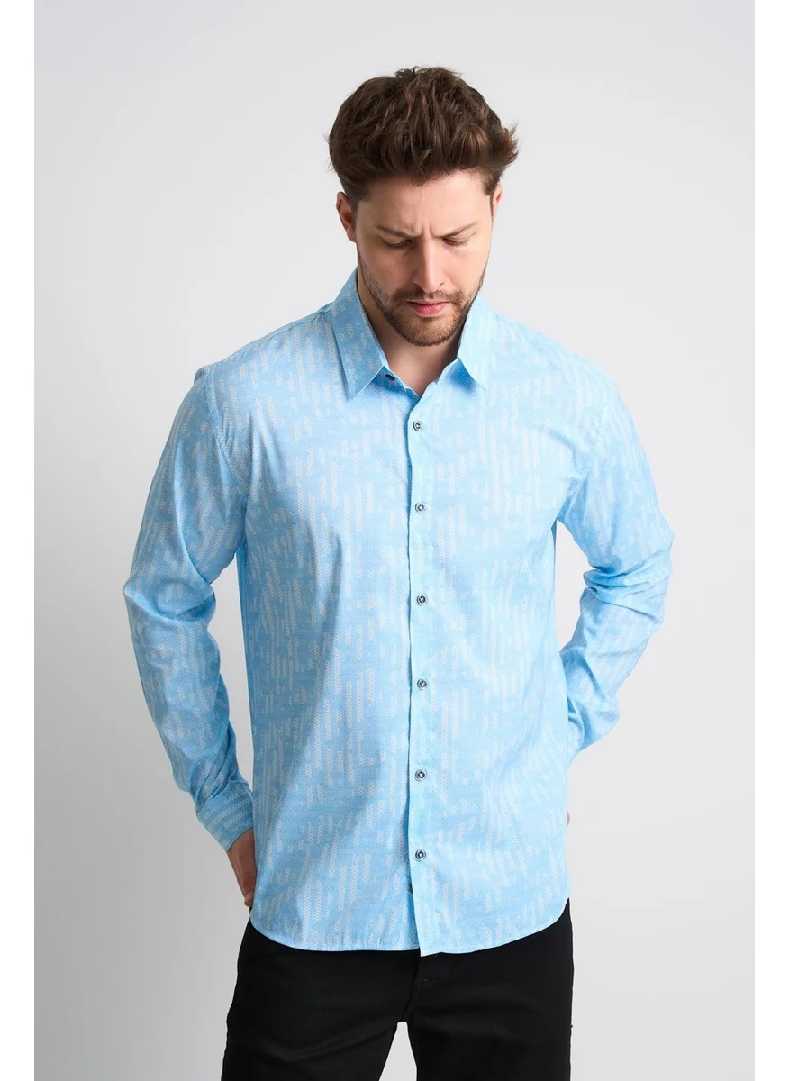 Alexander Gardi Patterned Long Sleeve Men's Shirt