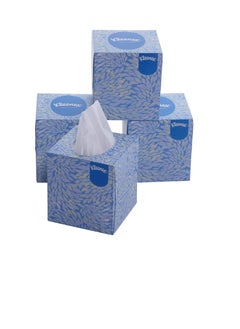 Kleenex Kleenex 60042 Facial Tissue Cube 60042 2 Ply Face Tissue  4 Tissue Boxes X 80 Facial Tissues  Sheet Size 20 X 20 Cm  320 Facial Tissues  - Image 1