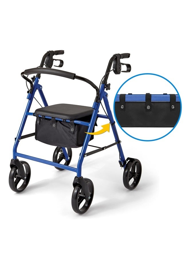 Under Seat Rollator Bag or Tote for Four Wheel Rollator, Rollator Walker Replacement Medical Basket,  ( bag Black)  - Image 2