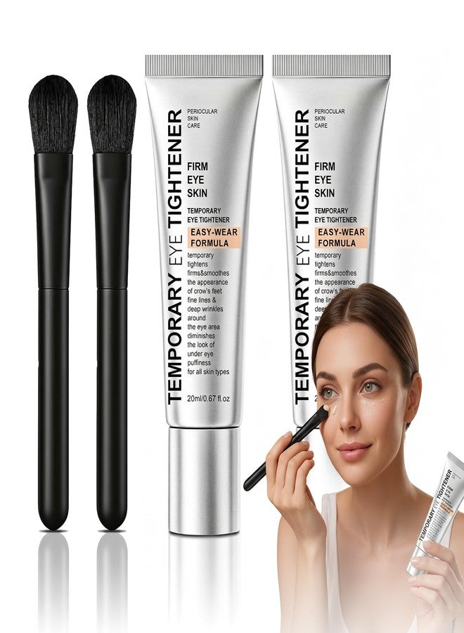 Manoai Perfection Eye Tightener Cream: instant eye tightener & Lifting Cream With Brush For Eye Bags, Wrinkles, Puffiness, Fine Lines, Gentle Skin Care for All Skin Types for women, 2PCS with 2 Brushes - Image 1