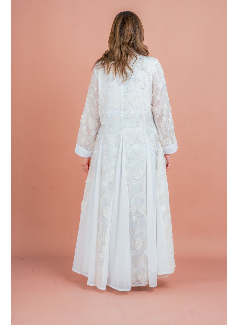 IKKXA Floral Aura Embroidered Jalabiya - Image 3