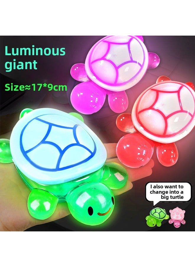 Big Mac Luminous Turtle Mini Internet Red Little Turtle Touch Toy Large All-chan Red Ornaments For Girls-Color:Large 5cm Luminous Turtle [10 Colors Random]  - Image 5
