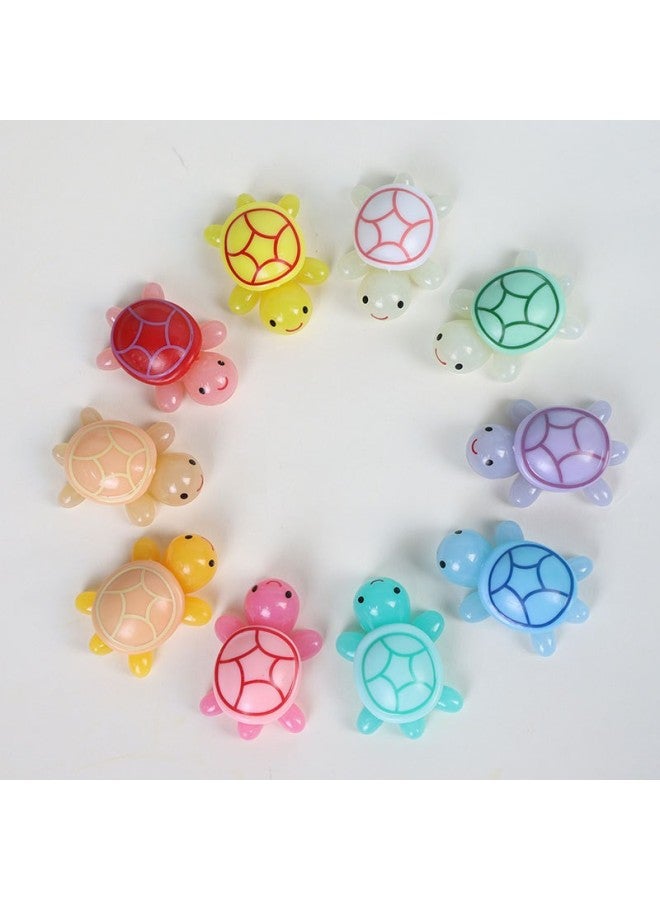 Big Mac Luminous Turtle Mini Internet Red Little Turtle Touch Toy Large All-chan Red Ornaments For Girls-Color:Large 5cm Luminous Turtle [10 Colors Random]  - Image 1